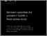 [thumbnail of Womens Priorities for Womens Health - a focus group study]