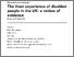 [thumbnail of The lived experience of disabled people in the UK_ a review of evidence - GOV.UK.pdf]