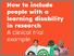 [thumbnail of How to include people with a learning disability in research - easy read.pdf]